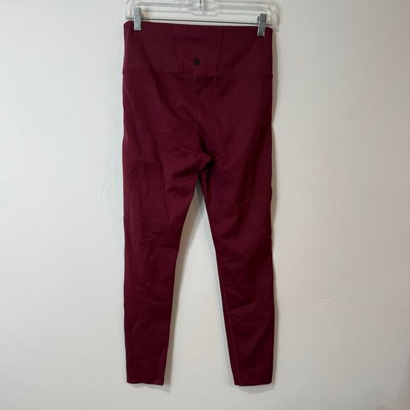 Figs Women's Underscrubs Leggings Dark Red Large Performance Athleisure - Picture 4 of 7